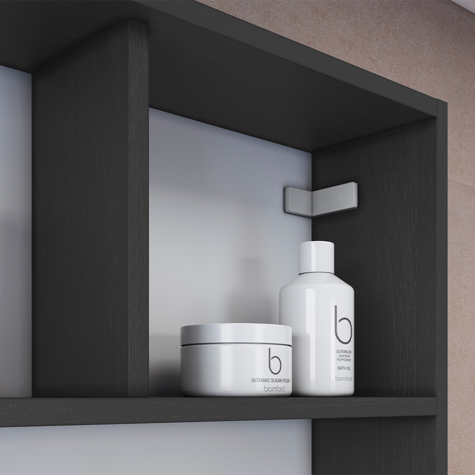 Nicho para Banheiro Grace Grafite