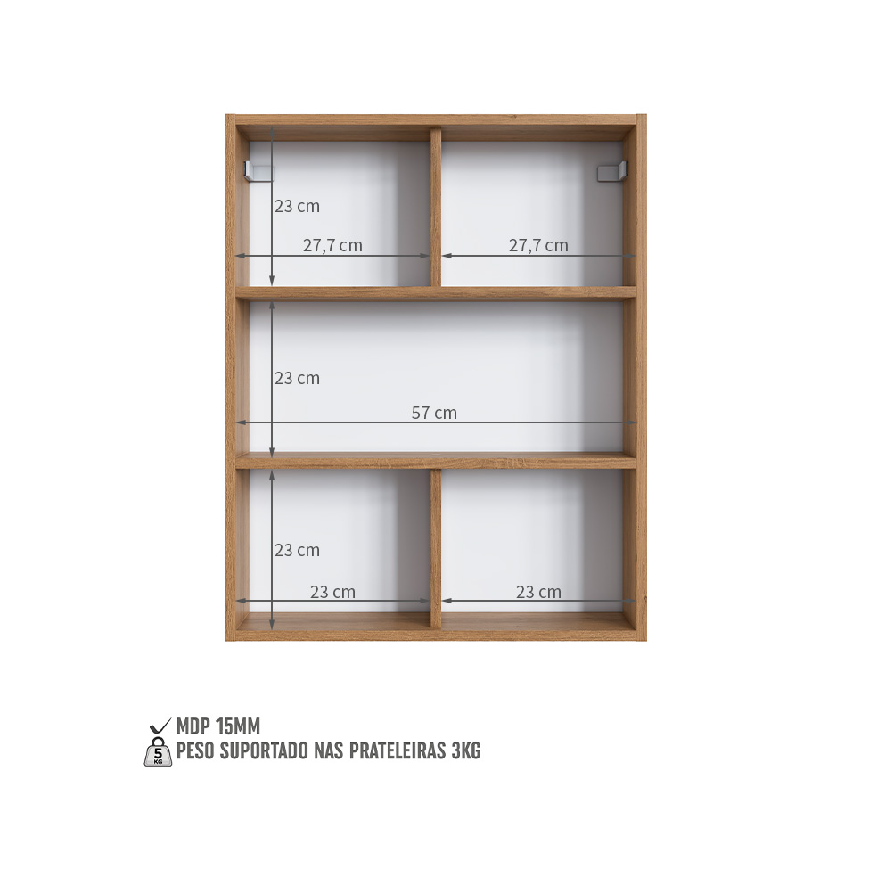 Nicho para Banheiro Grace Mel