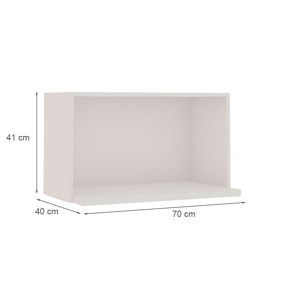 Nicho para Micro-ondas Iluminata Branco