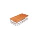Organizador de Ovos para 18 unid. Clear Fresh Transparente e Bambu