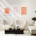 Pôster Decorativo Folhagem Coral 40x50 cm