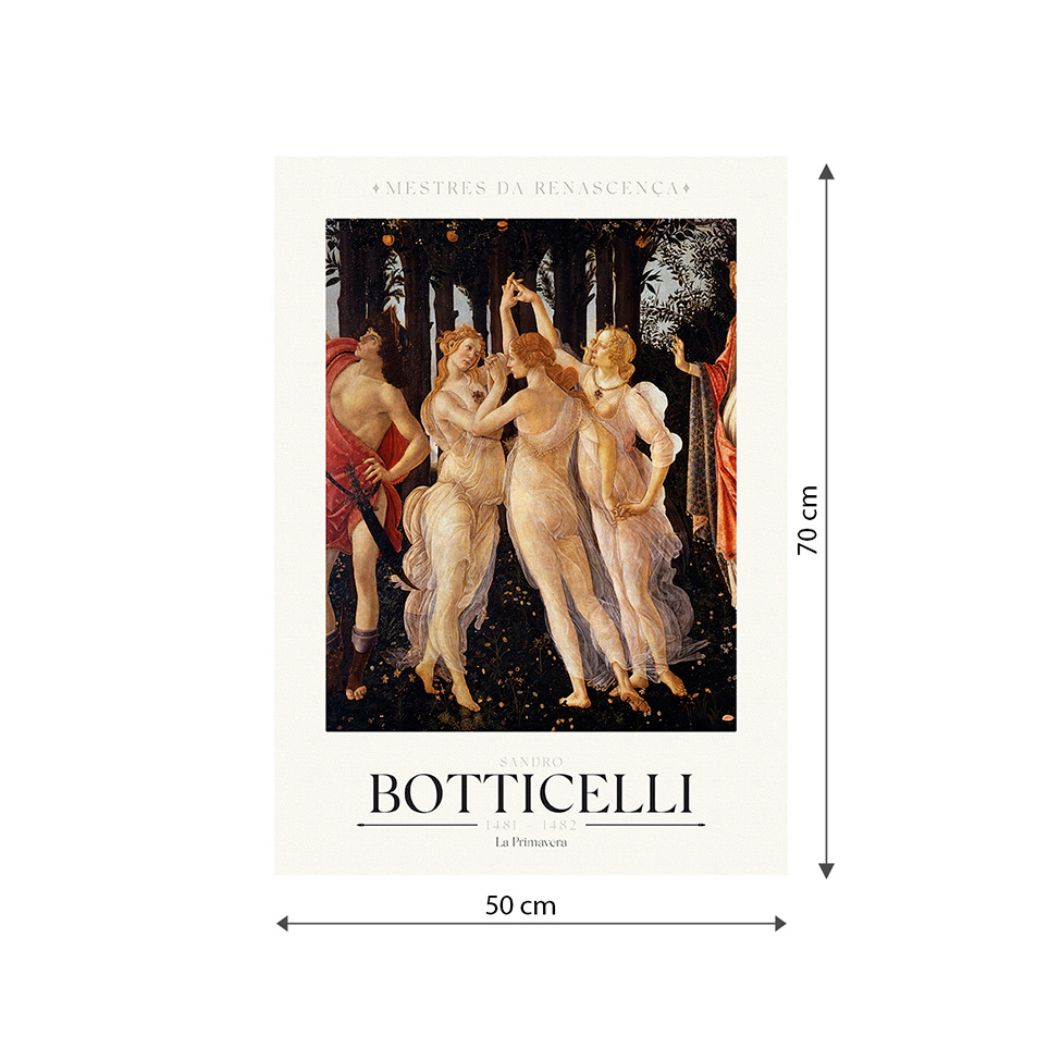 Pôster Decorativo Grandes Artistas Botticelli 50x70 cm