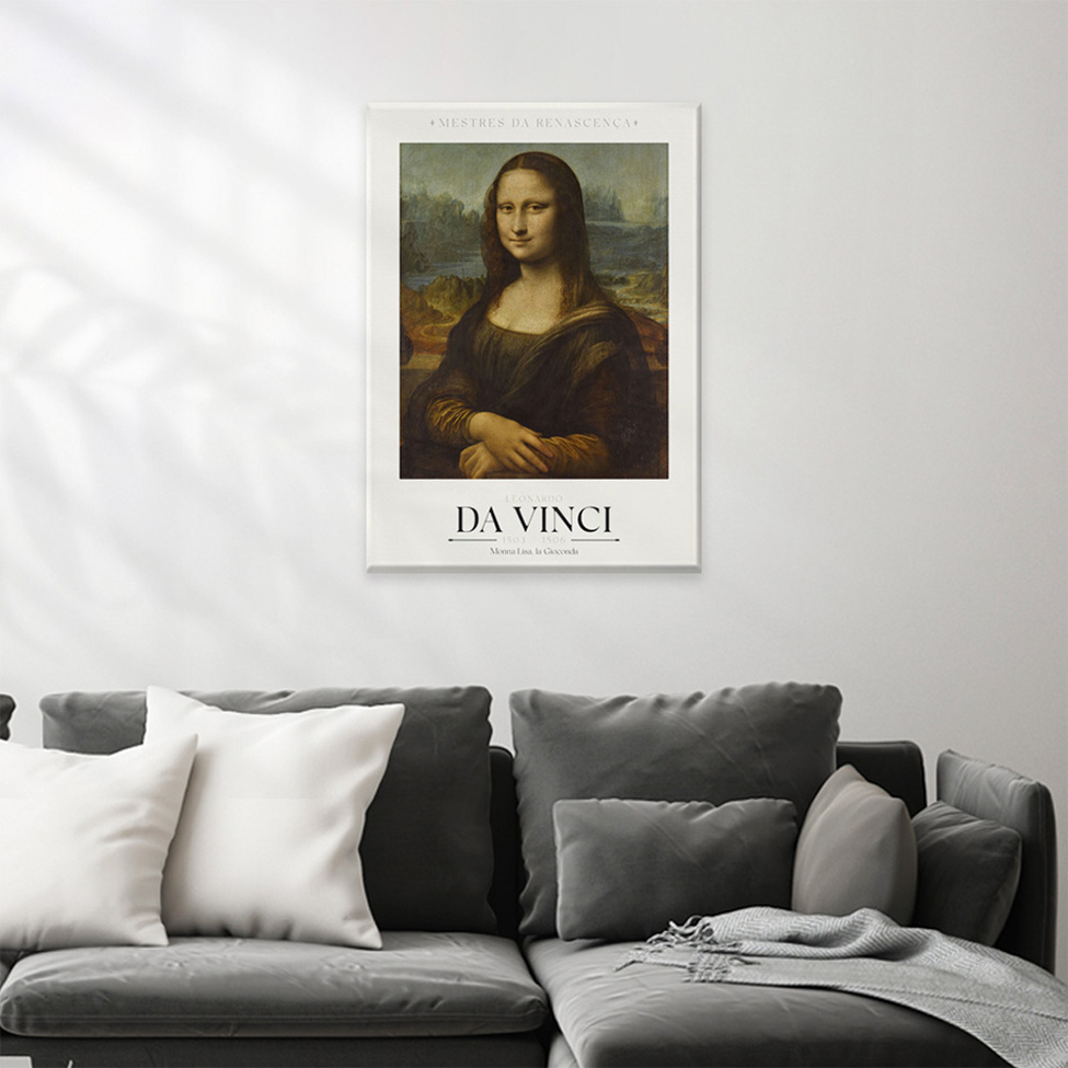 Pôster Decorativo Grandes Artistas Da Vinci 50x70 cm