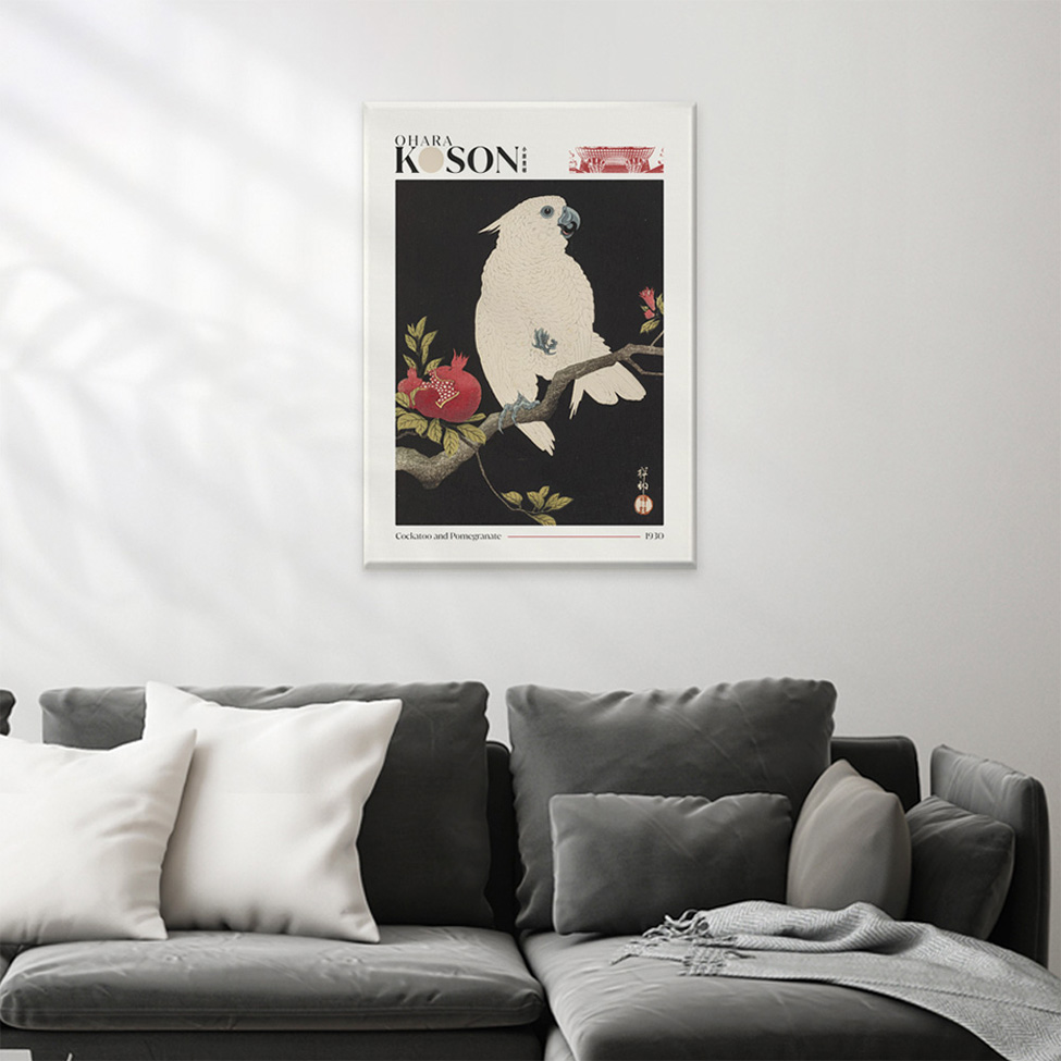Pôster Decorativo Grandes Artistas Koson Cockatoo 50x70 cm