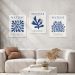 Pôster Decorativo Grandes Artistas Matisse II Azul 40x50 cm