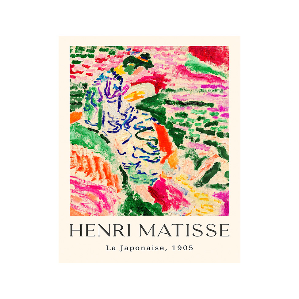 Pôster Decorativo Grandes Artistas Matisse Japonaise 40x50 cm