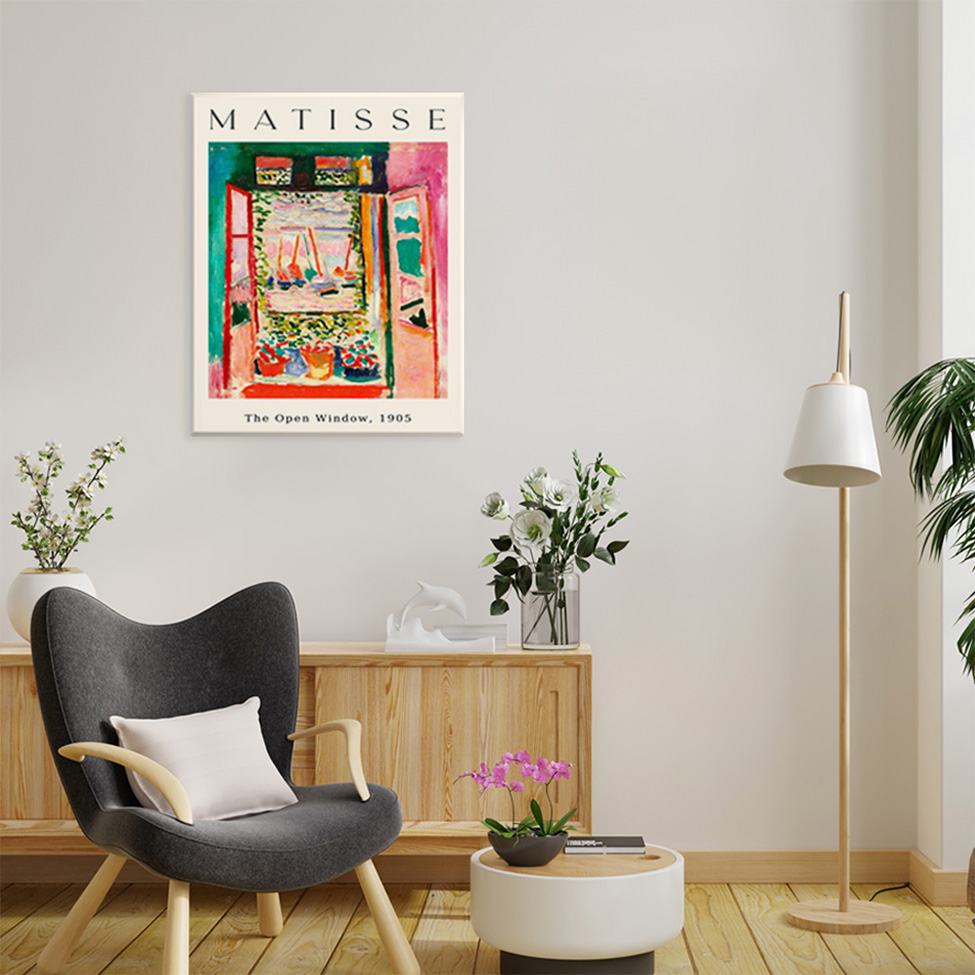 Pôster Decorativo Grandes Artistas Matisse Open Window 40x50 cm