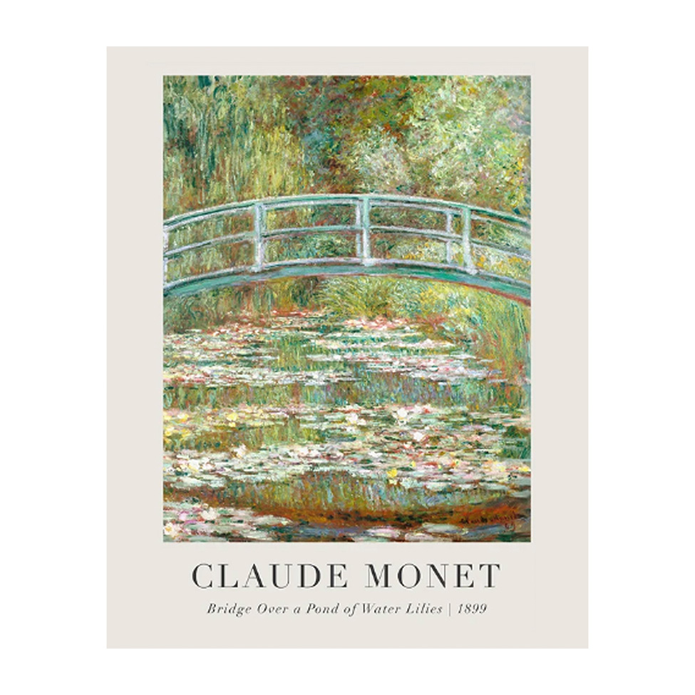 Pôster Decorativo Grandes Artistas Monet Bridge 40x50 cm