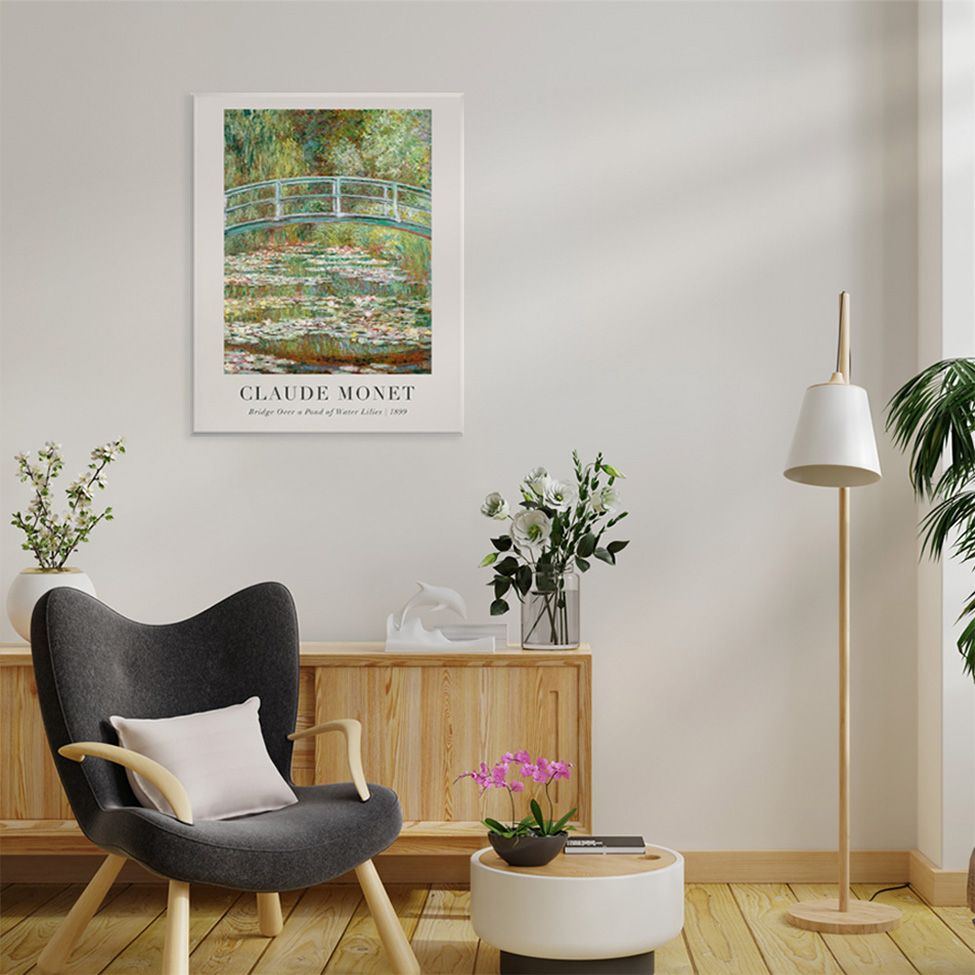Pôster Decorativo Grandes Artistas Monet Bridge 40x50 cm