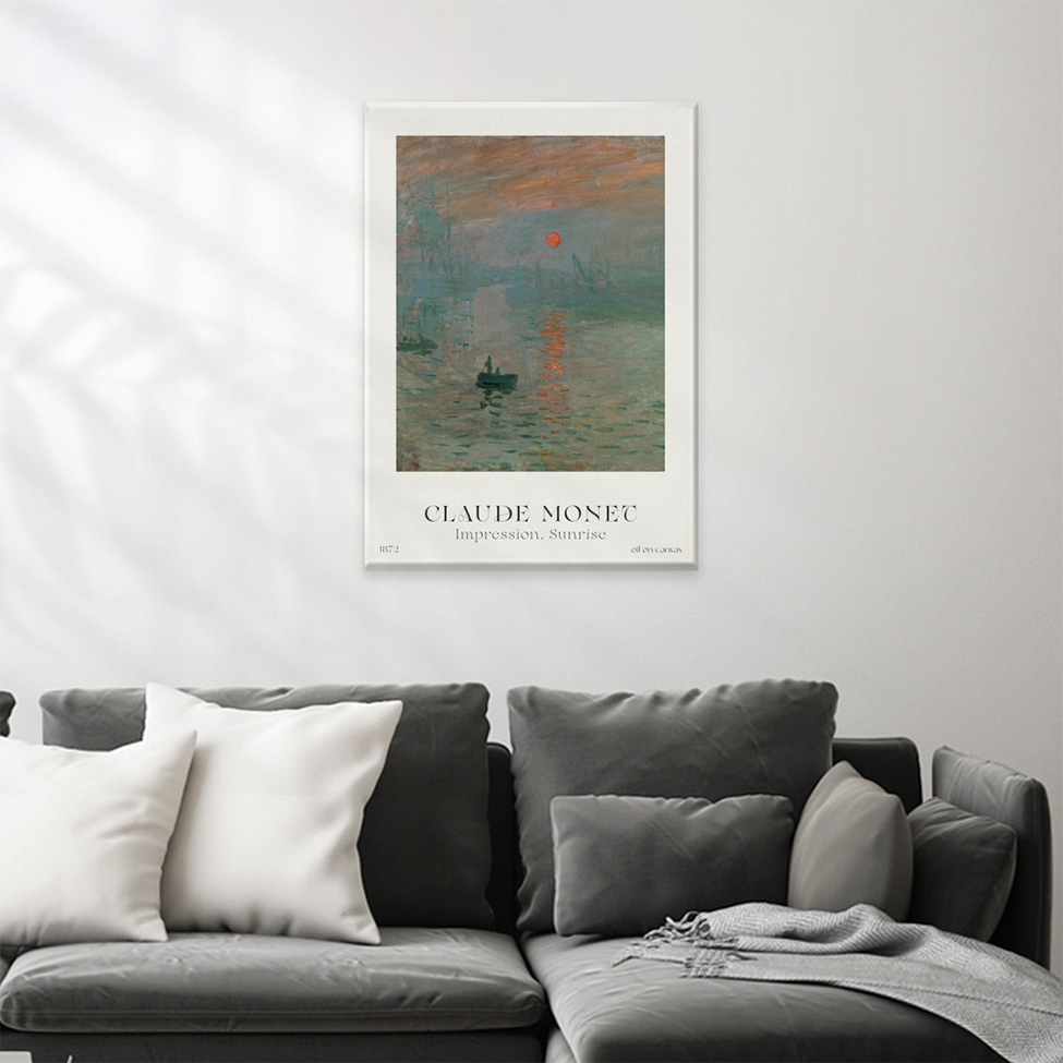 Pôster Decorativo Grandes Artistas Monet Sunrise 50x70 cm