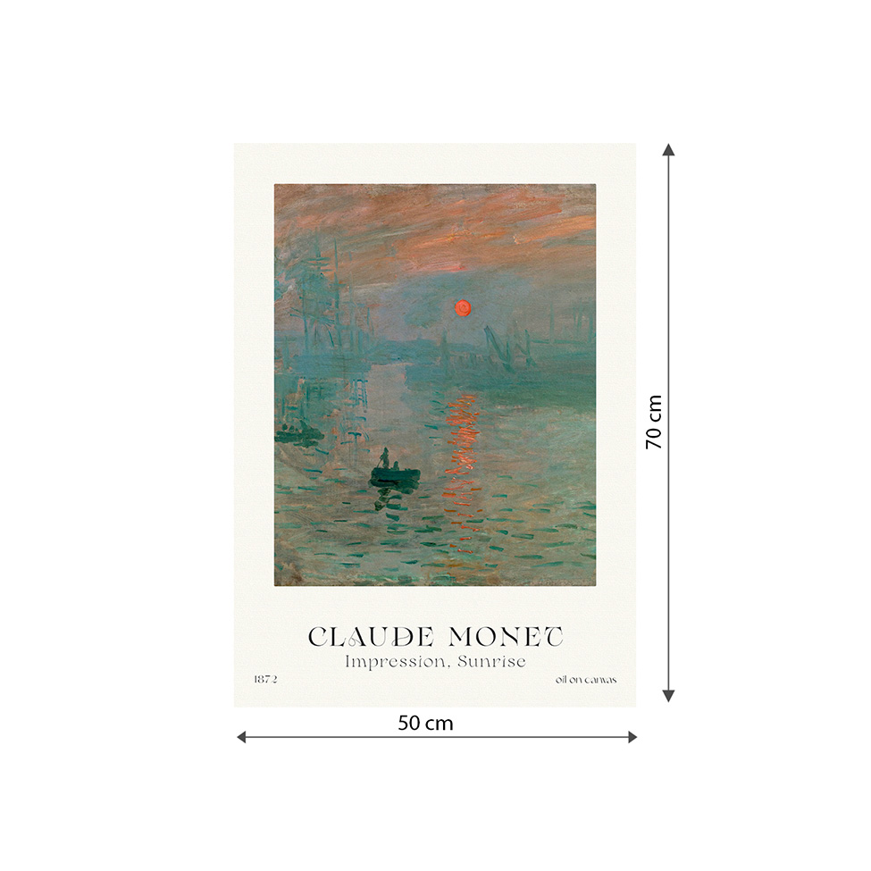 Pôster Decorativo Grandes Artistas Monet Sunrise 50x70 cm