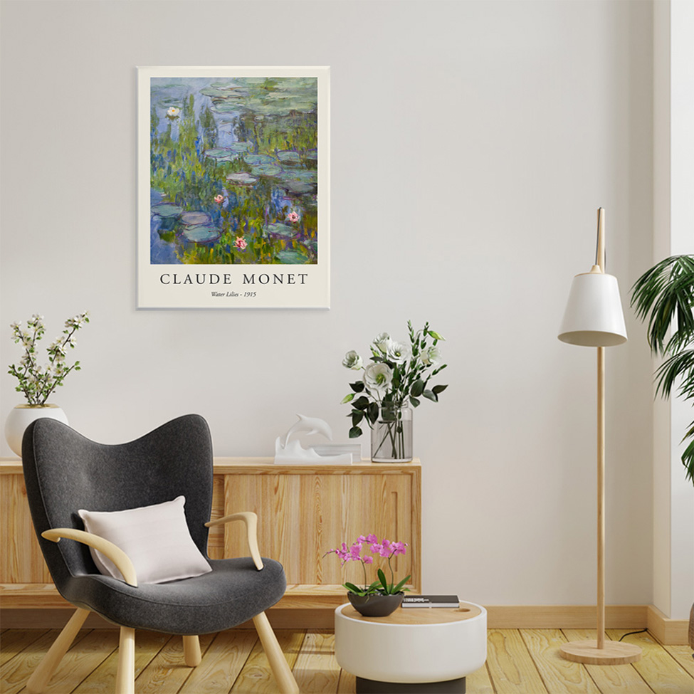 Pôster Decorativo Grandes Artistas Monet Water 40x50 cm