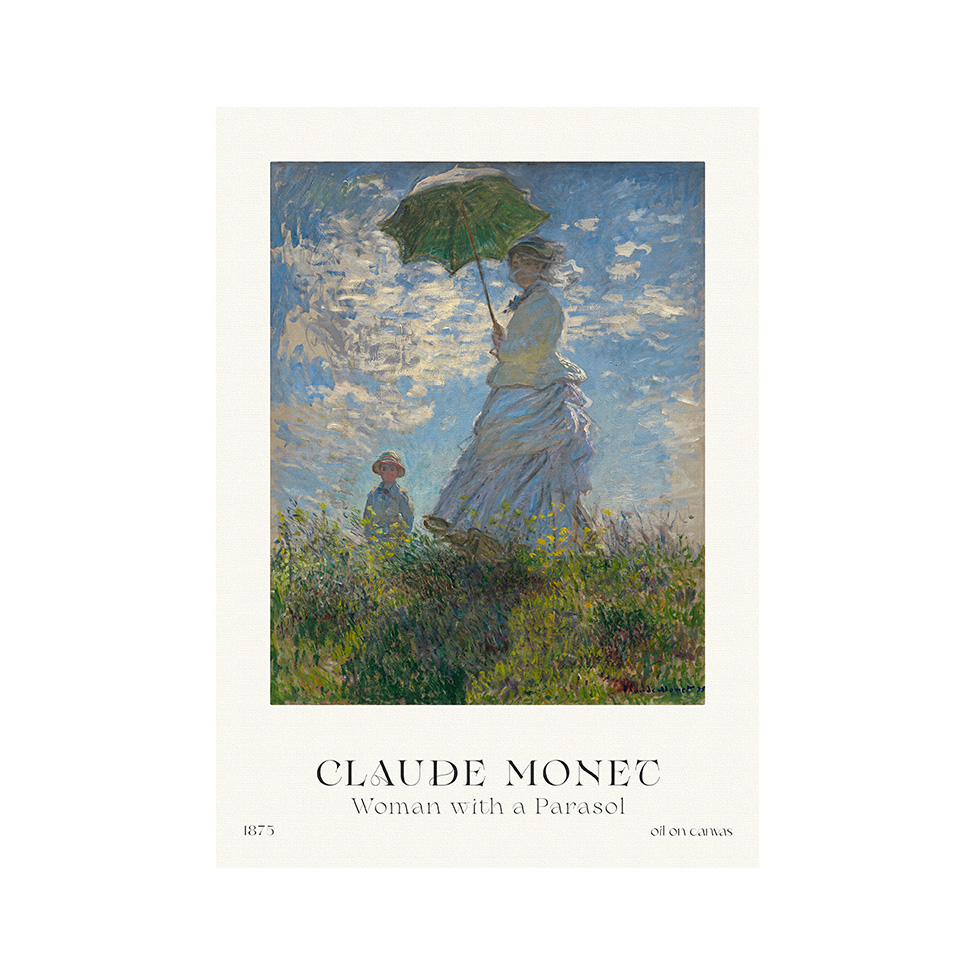Pôster Decorativo Grandes Artistas Monet Woman 50x70 cm