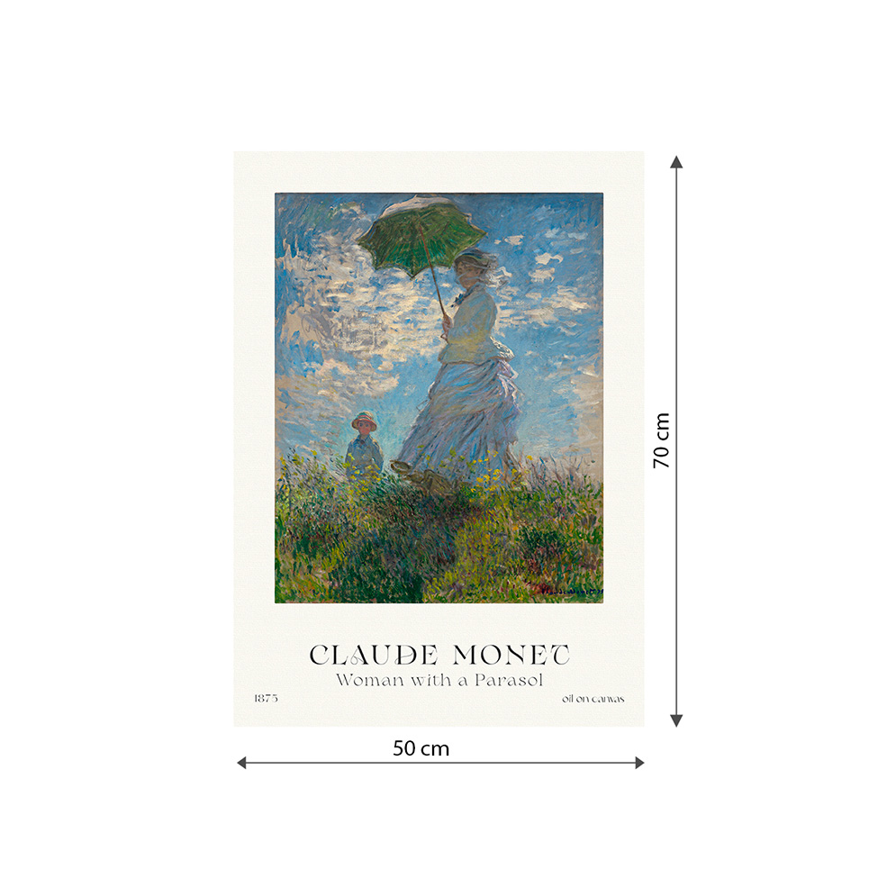 Pôster Decorativo Grandes Artistas Monet Woman 50x70 cm