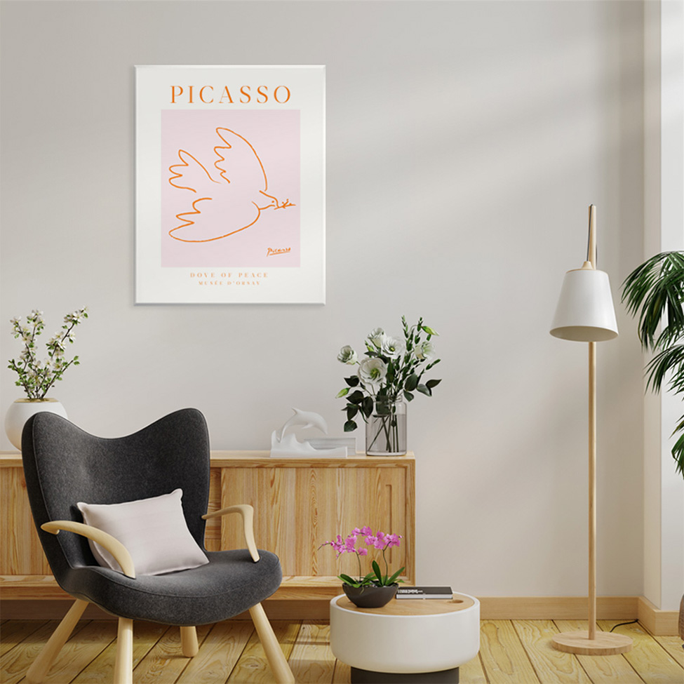 Pôster Decorativo Grandes Artistas Picasso Dove 40x50 cm