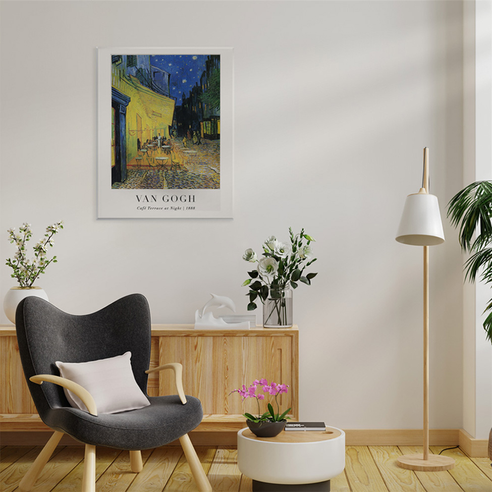 Pôster Decorativo Grandes Artistas Van Gogh Café Terrace 40x50 cm