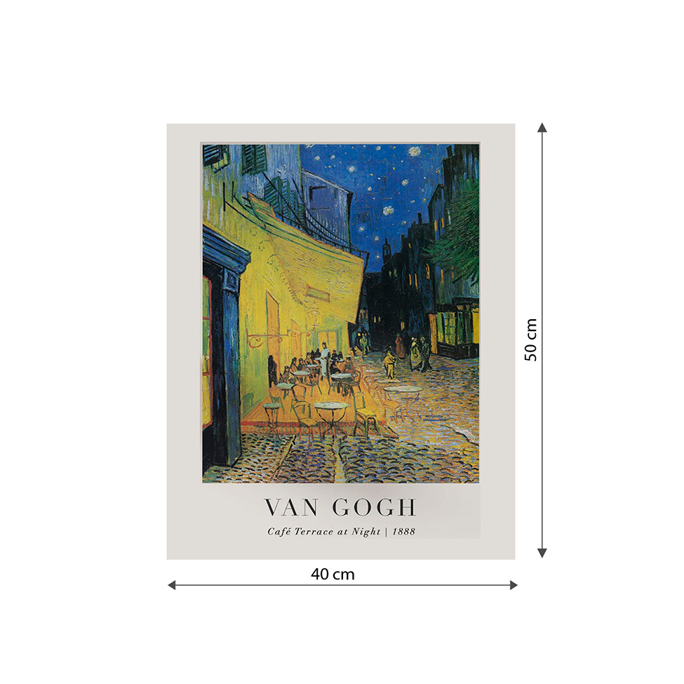Pôster Decorativo Grandes Artistas Van Gogh Café Terrace 40x50 cm