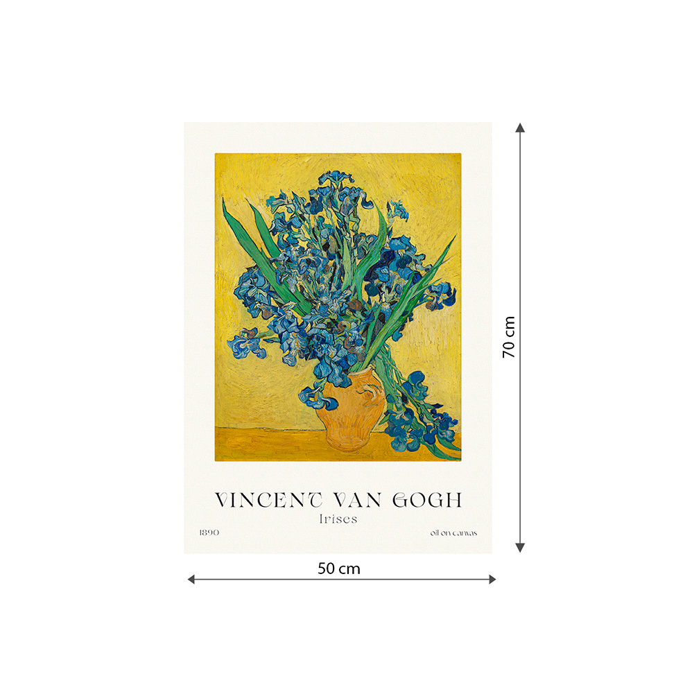 Pôster Decorativo Grandes Artistas Van Gogh Irises 50x70 cm