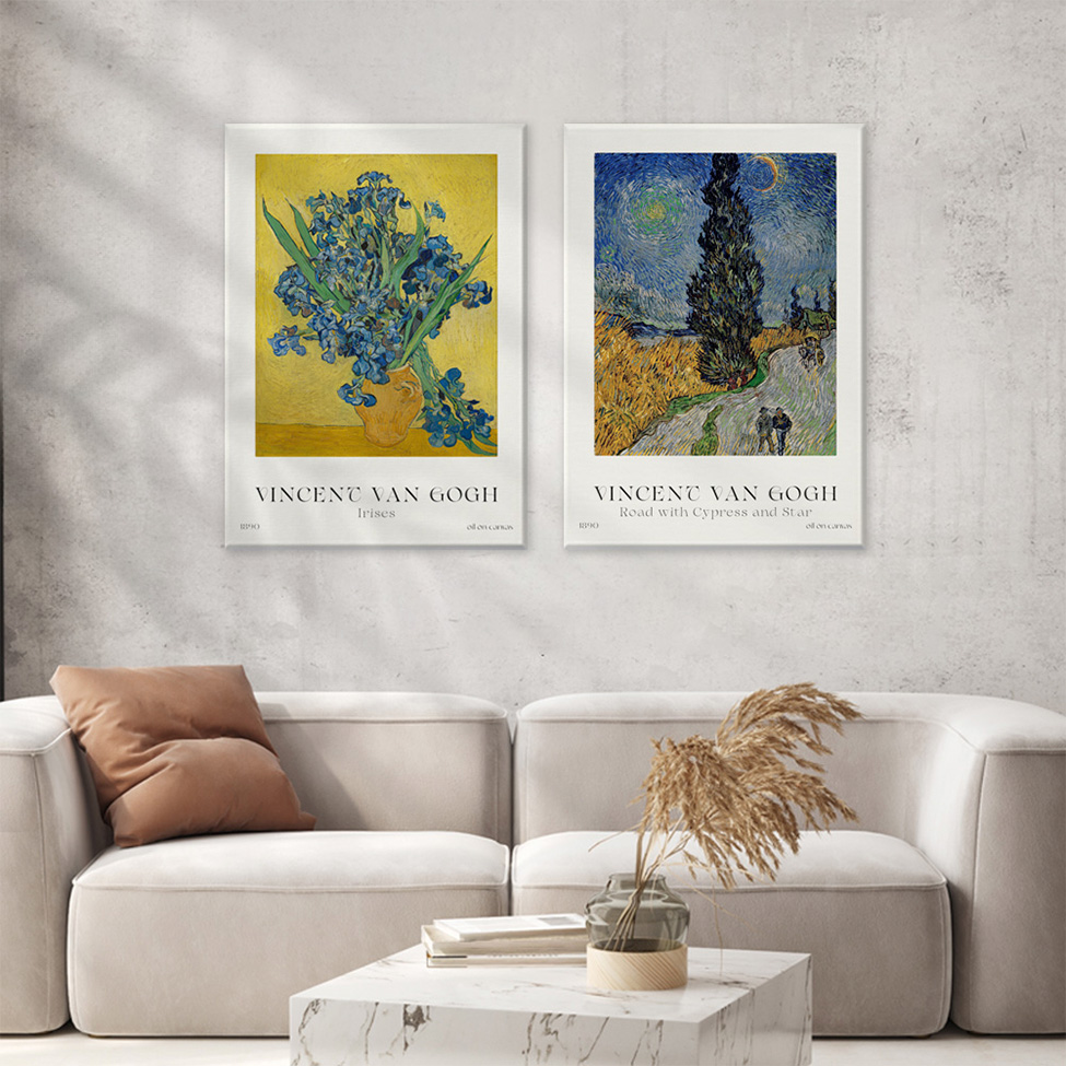 Pôster Decorativo Grandes Artistas Van Gogh Irises 50x70 cm