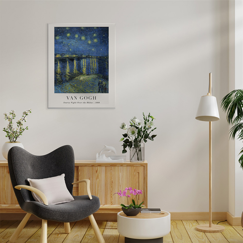 Pôster Decorativo Grandes Artistas Van Gogh Rhône 40x50 cm
