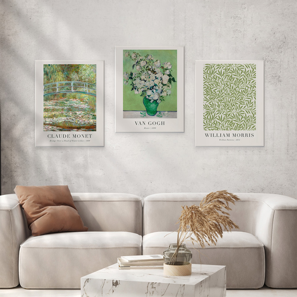 Pôster Decorativo Grandes Artistas Van Gogh Roses 40x50 cm