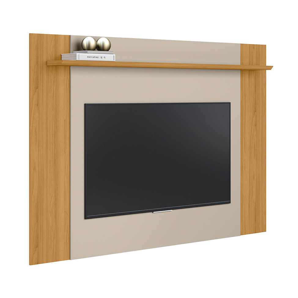 Painel Extensível para TV até 55 Polegadas Tulum Off White e Tauari