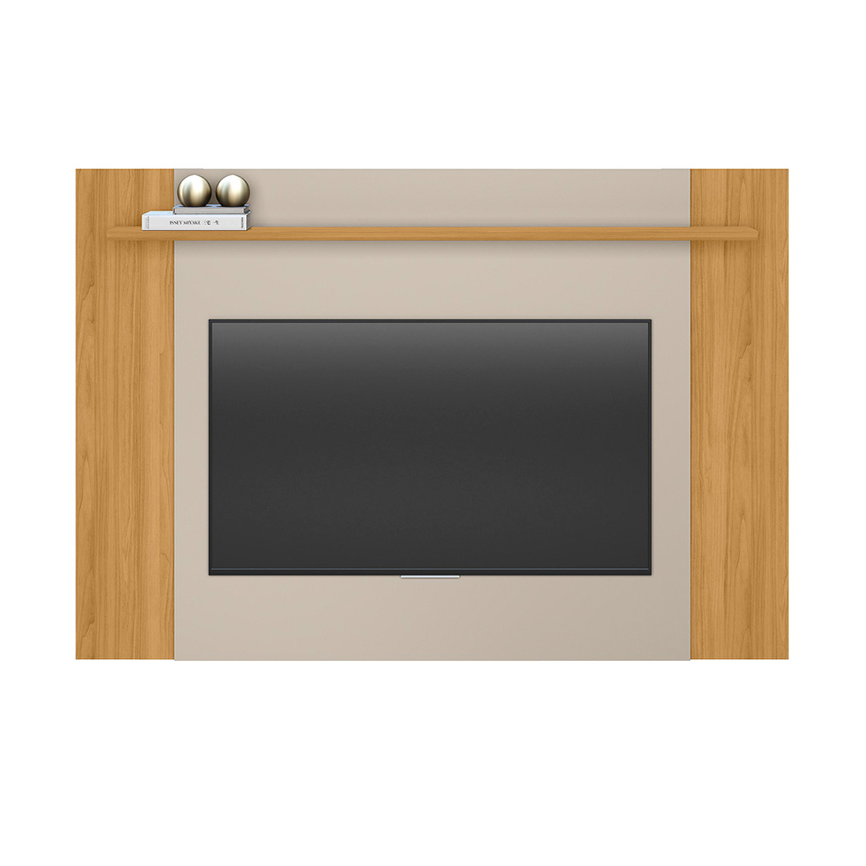 Painel Extensível para TV até 55 Polegadas Tulum Off White e Tauari