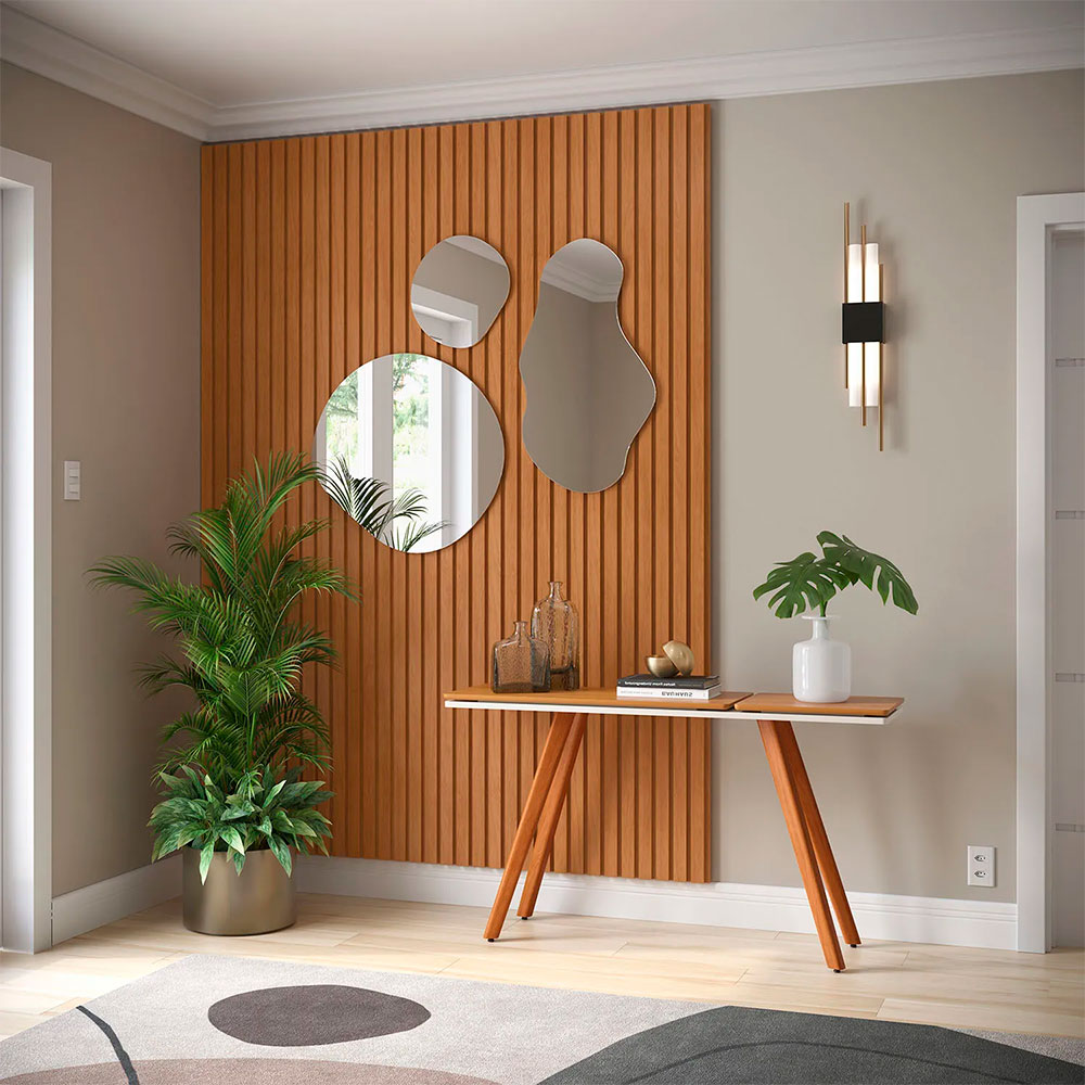 Painel Ripado Decorativo Detroit 250x45 cm Nature