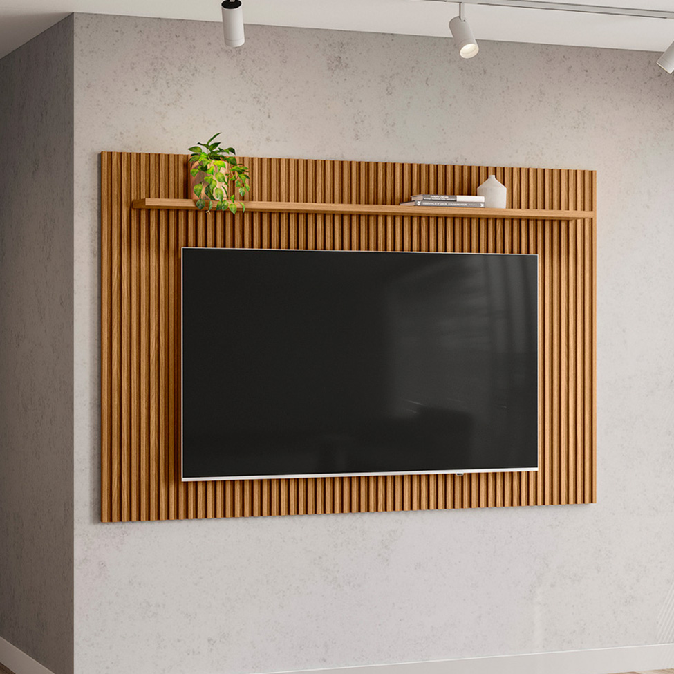 Painel Ripado para TV até 75 Polegadas Gênova Nature