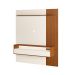 Painel com Rack Supenso até 65 Polegadas Matisse 1 PT Cinamomo e Off White