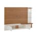 Painel com Rack Suspenso até 72 Polegadas Toronto 2 PT Cinamomo e Off White