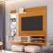 Painel com Rack Suspenso para TV até 55 Polegadas Frizz Supreme 2 Portas Cinamomo e Off White