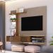 Painel com Rack Suspenso para TV até 55 Polegadas Frizz Supreme 2 Portas Fendi e Naturale
