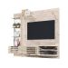 Painel com Rack Suspenso para TV até 55 Polegadas Frizz Supreme 2 Portas Off White e Calacata