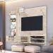 Painel com Rack Suspenso para TV até 55 Polegadas Frizz Supreme 2 Portas Off White e Calacata