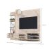Painel com Rack Suspenso para TV até 55 Polegadas Frizz Supreme 2 Portas Off White e Calacata
