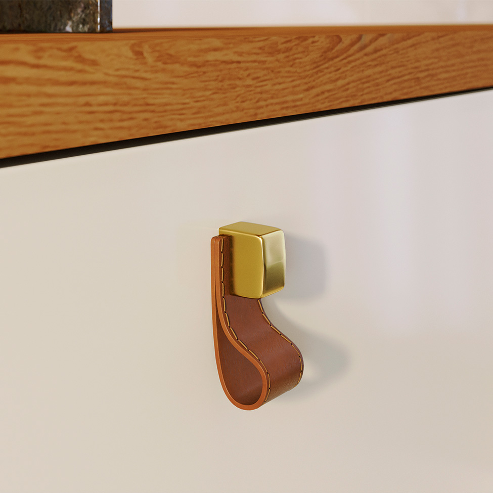 Painel com Rack Suspenso para TV até 55 Polegadas Iris 1 Porta Off White e Cinamomo