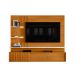 Painel com Rack Suspenso para TV até 65 Polegadas Atena 2 Portas Cinamomo e Off White