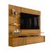 Painel com Rack Suspenso para TV até 65 Polegadas Atena 2 Portas Cumaru