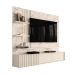 Painel com Rack Suspenso para TV até 65 Polegadas Atena 2 Portas Off White e Calacata
