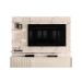 Painel com Rack Suspenso para TV até 65 Polegadas Atena 2 Portas Off White e Calacata