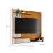 Painel com Rack Suspenso para TV até 65 Polegadas Aurora 1 Porta Cinamomo e Off White