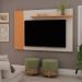 Painel para TV até 46 Polegadas Florida Cinamomo e Off White
