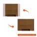 Painel para TV até 47 Polegadas Cine Flex Cedro e Off White