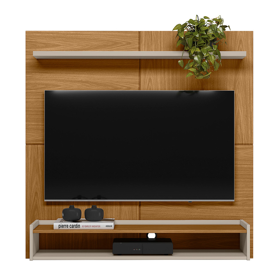Painel para TV até 50 Polegadas Creta Nature e Off White