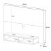 Painel para TV até 50 Polegadas Flash Branco