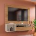 Painel para TV até 55 Polegadas Brasil 1 PT Buriti e Off White