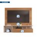 Painel para TV até 55 Polegadas Brasil 1 PT Buriti e Off White