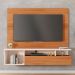 Painel para TV até 55 Polegadas Brasil 1 PT Freijó e Off White