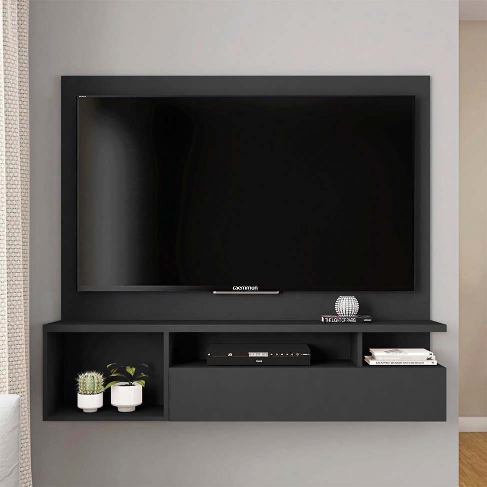 Painel para TV até 55 Polegadas Brasil 1 PT Preto